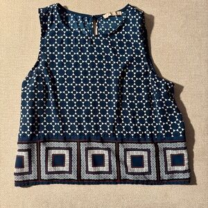 FOREVER 21 Geometric Pattern Sleeveless Top